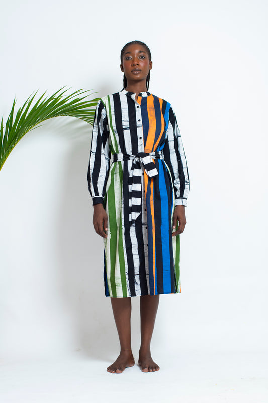 KAMALI Dress / Mixed Stripes