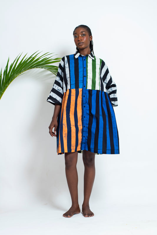 MARLI Dress / Mixed Stripes