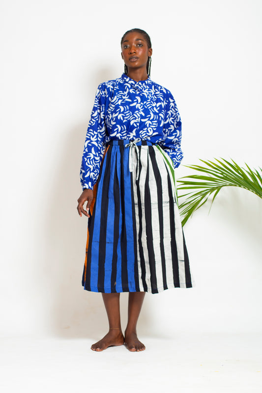 OULA Skirt / Mixed Stripes