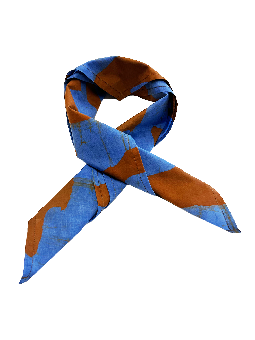 ZERO WASTE FOULARD/ Blue Migration Sqaure