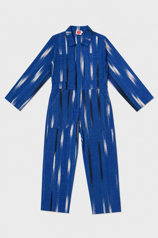 HAWA Jumpsuit / Blue Ikat