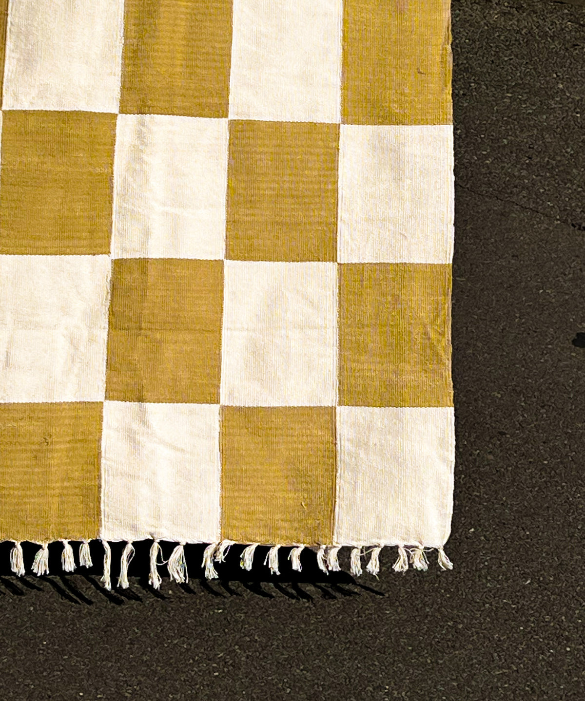 KORHOGO Medium Blanket/ Olive Checker