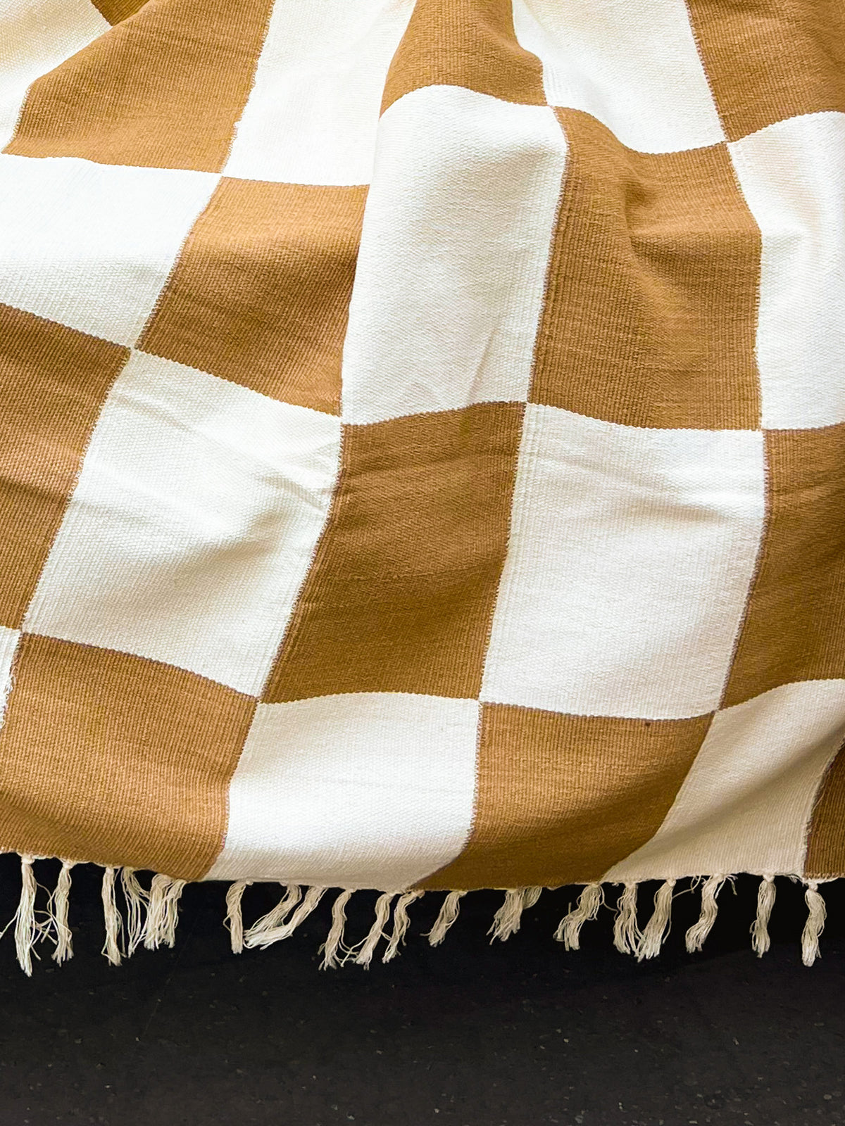 KORHOGO XL Blanket/ Mocca Checker