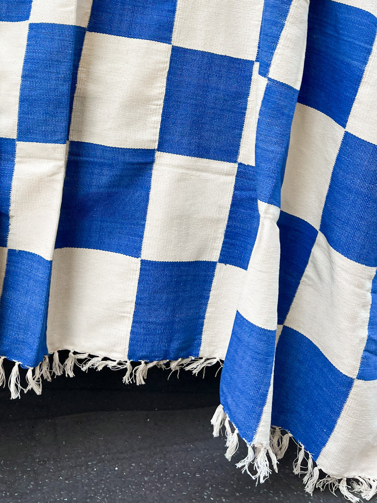 KORHOGO XL Blanket/ Blue Checker