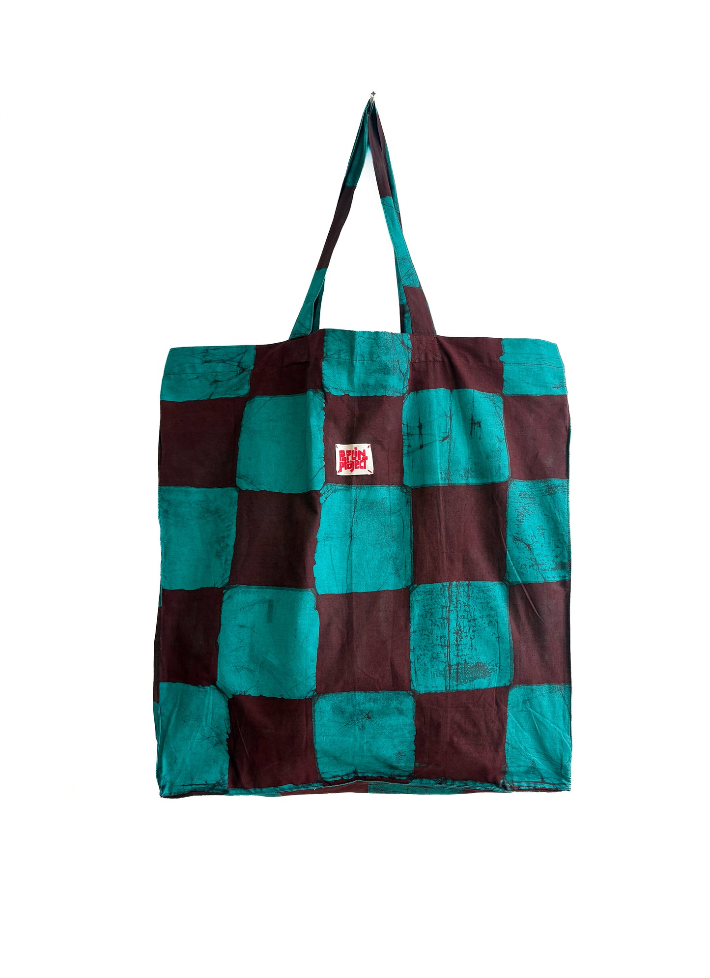 BOBO XL Shopper/ Mint Checker