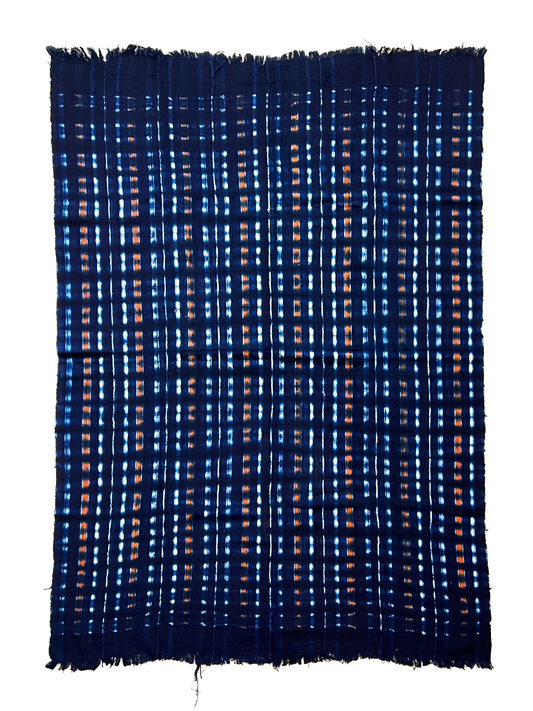 INDIGO Blanket/ Orange Lanes