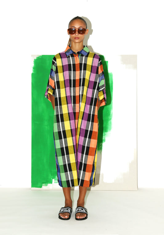 AMIRI Dress / Rainbow Check