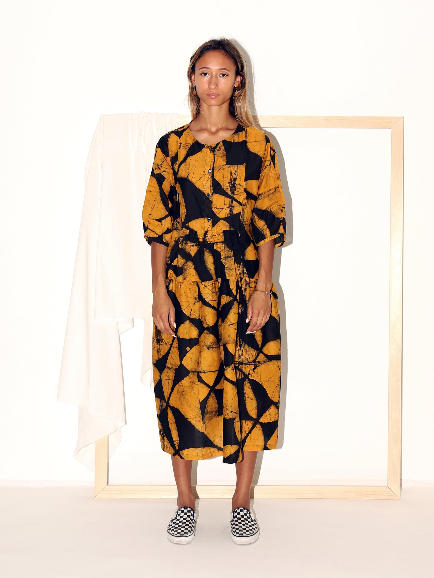 CHIMA Dress / Yellow Plaza