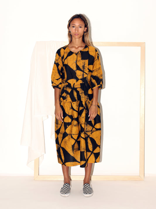 CHIMA Dress / Yellow Plaza
