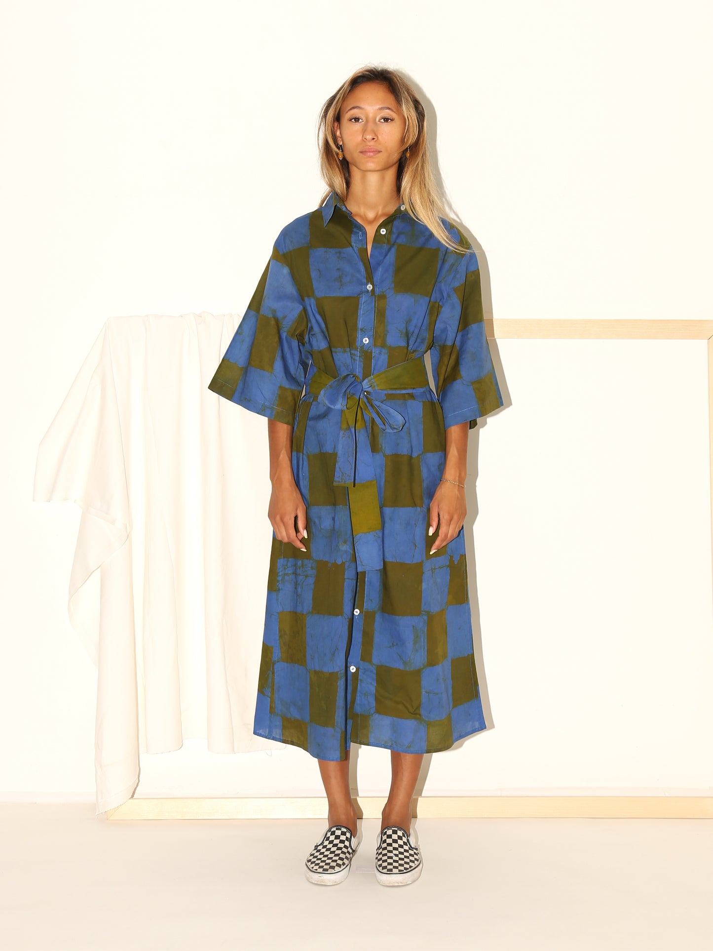 FAY Dress/ Sea Check
