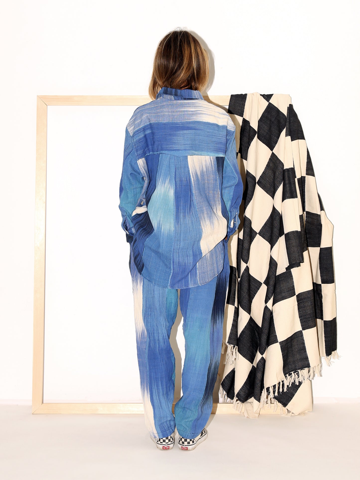 SORO Pants/ Blue Ikat