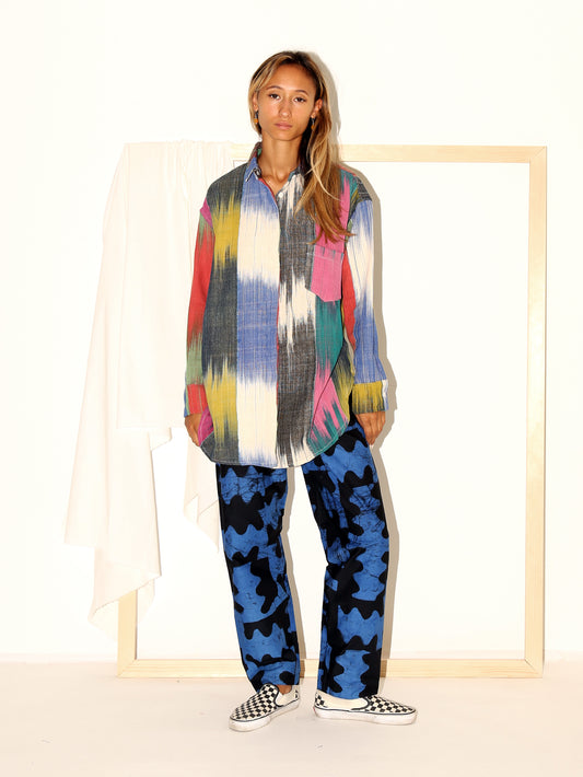 TAMALA Shirt/ Rainbow Ikat