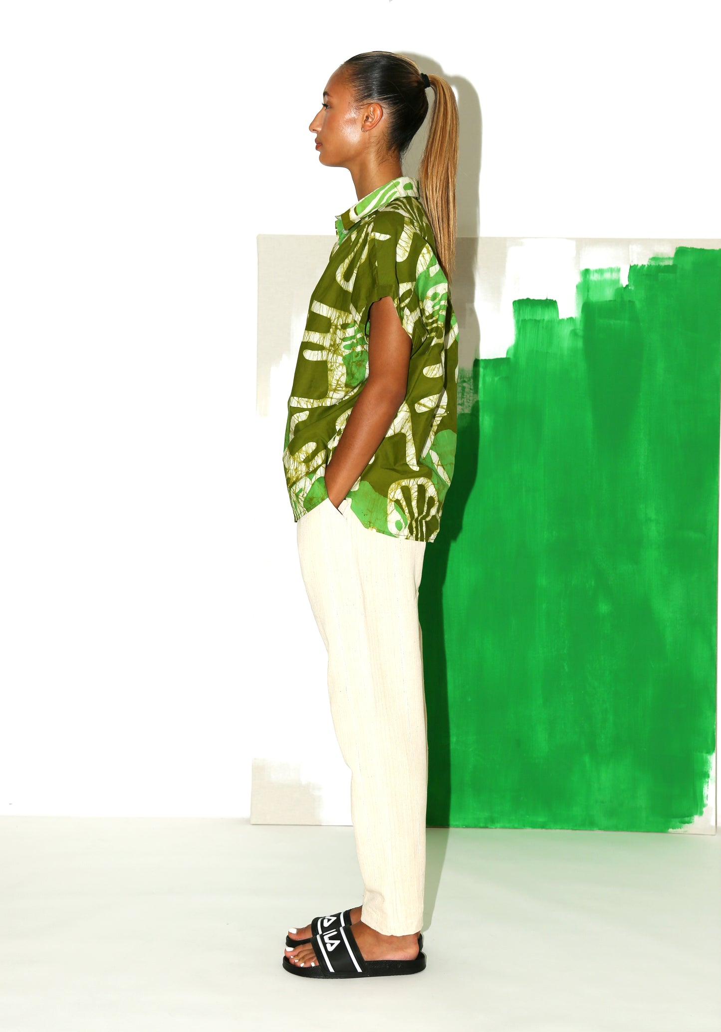 TAMIRA Shirt / Garden Chair Moss