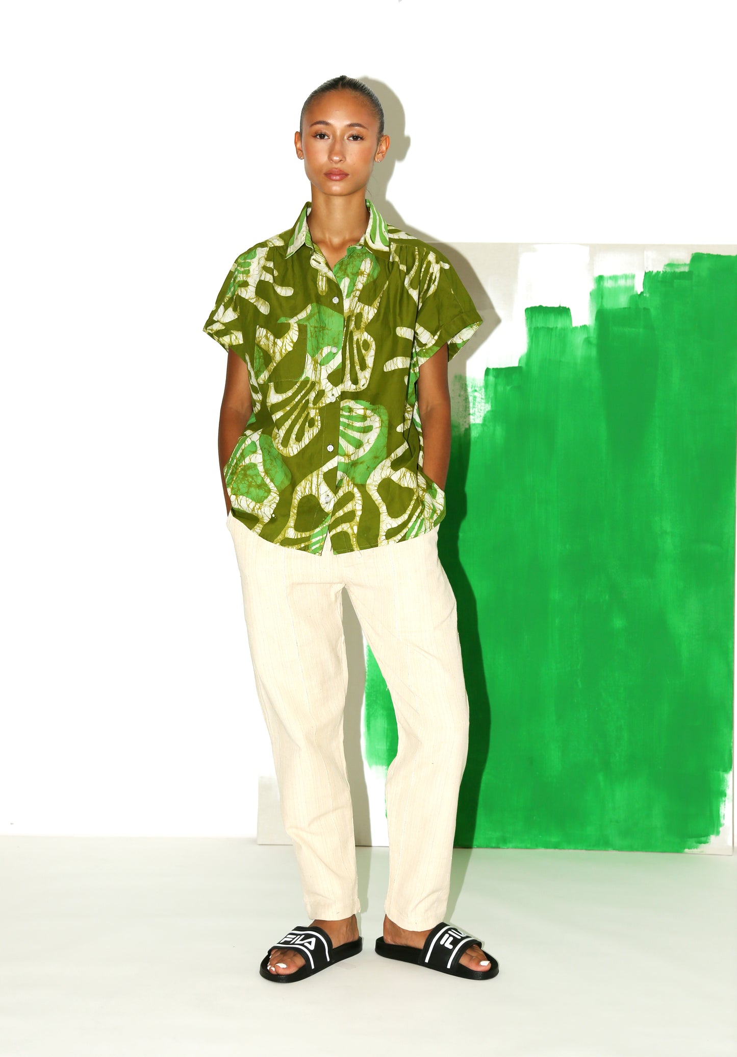 TAMIRA Shirt / Garden Chair Moss