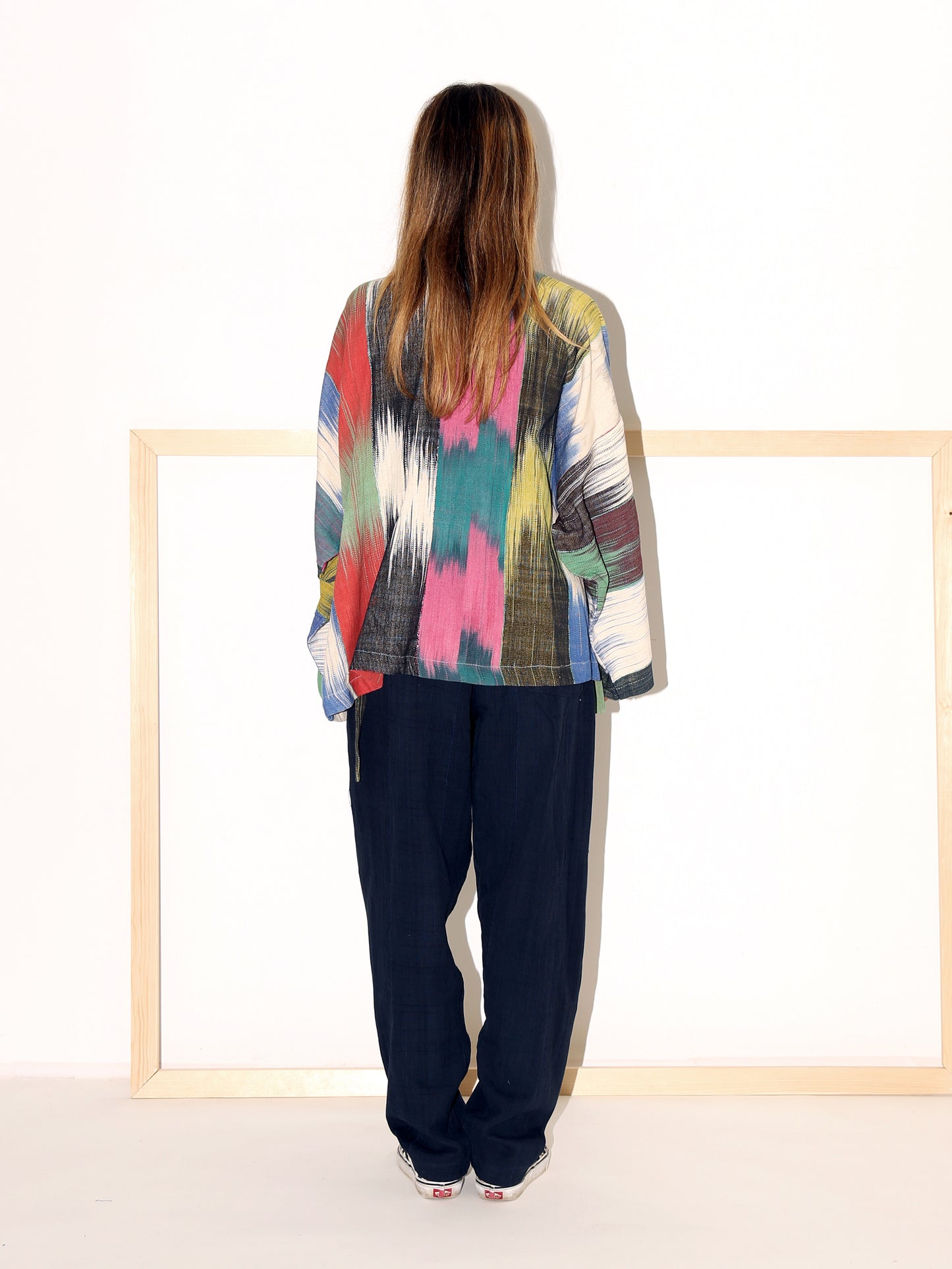 TONI Kimono Jacket/ Dark Rainbow Ikat