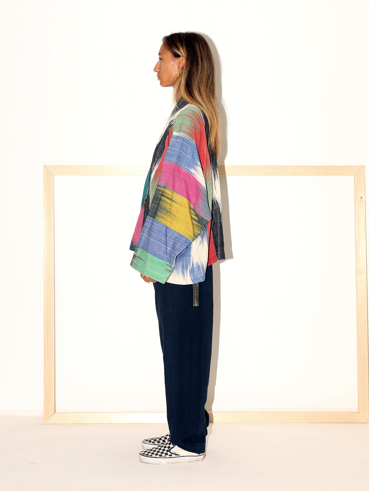 TONI Kimono Jacket/ Dark Rainbow Ikat
