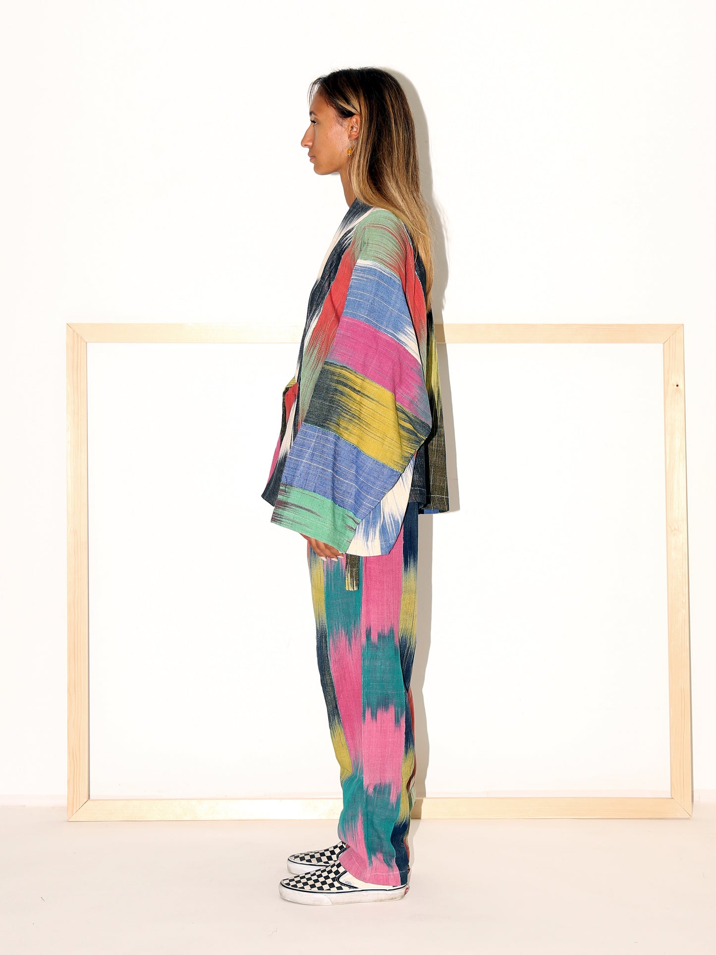 TONI Kimono Jacket/ Dark Rainbow Ikat