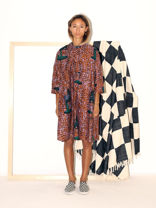 ZOLA Dress / Purple Fans