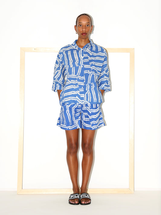 BABI Shorts / Blue Directions