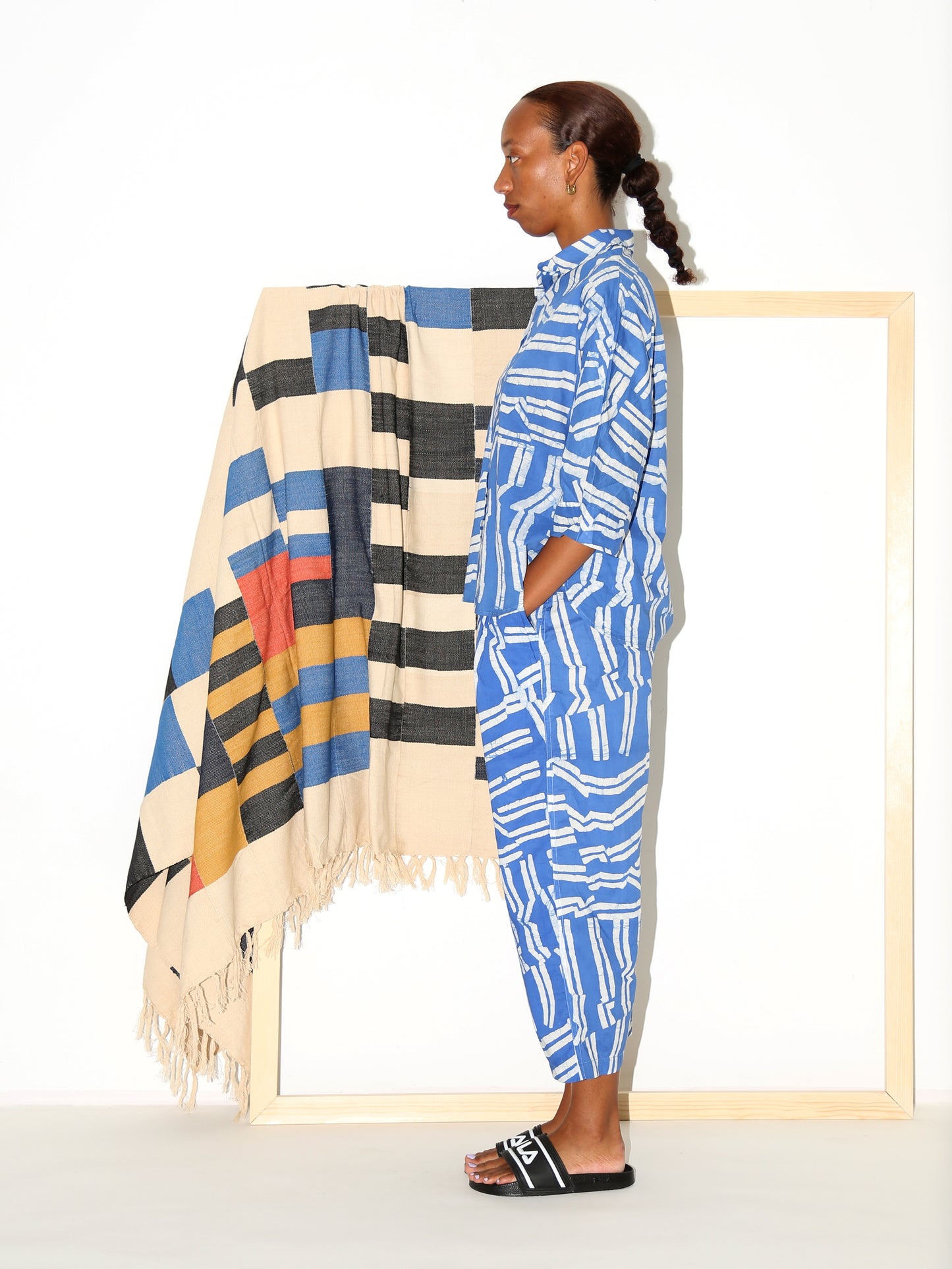 MAKEBA Shirt / Blue Directions