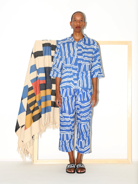 MAKEBA Shirt / Blue Directions