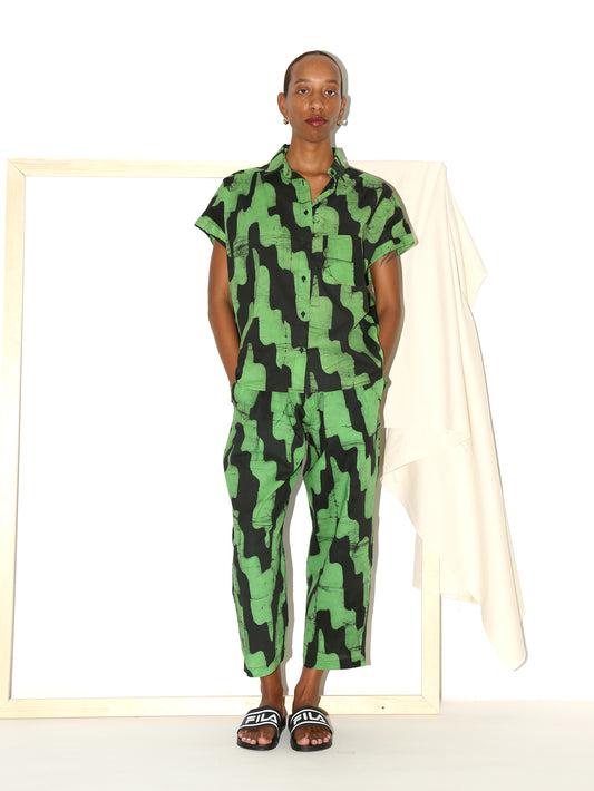 KHALIL Pants/ Green Migration