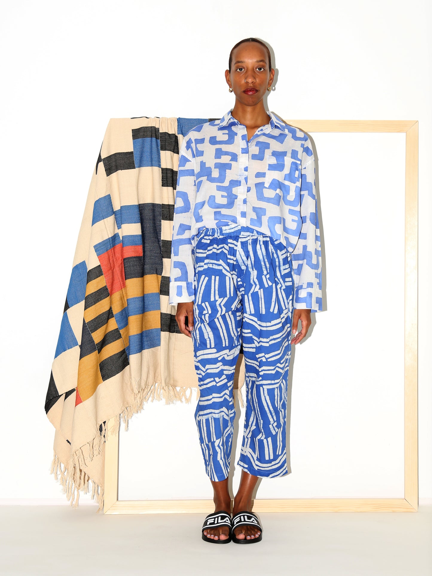 KHALIL Pants/ Blue Direction