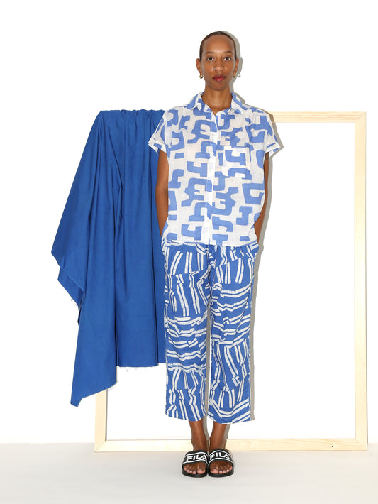TAMIRA Shirt / Blue Animal Shelter