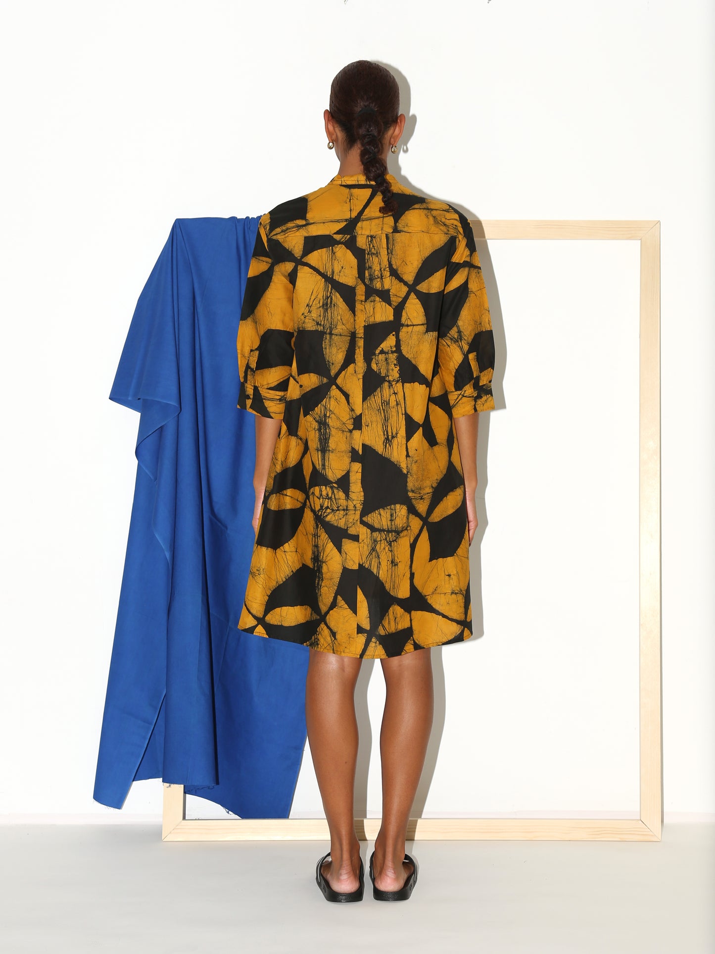 ZOLA Dress / Yellow Plaza
