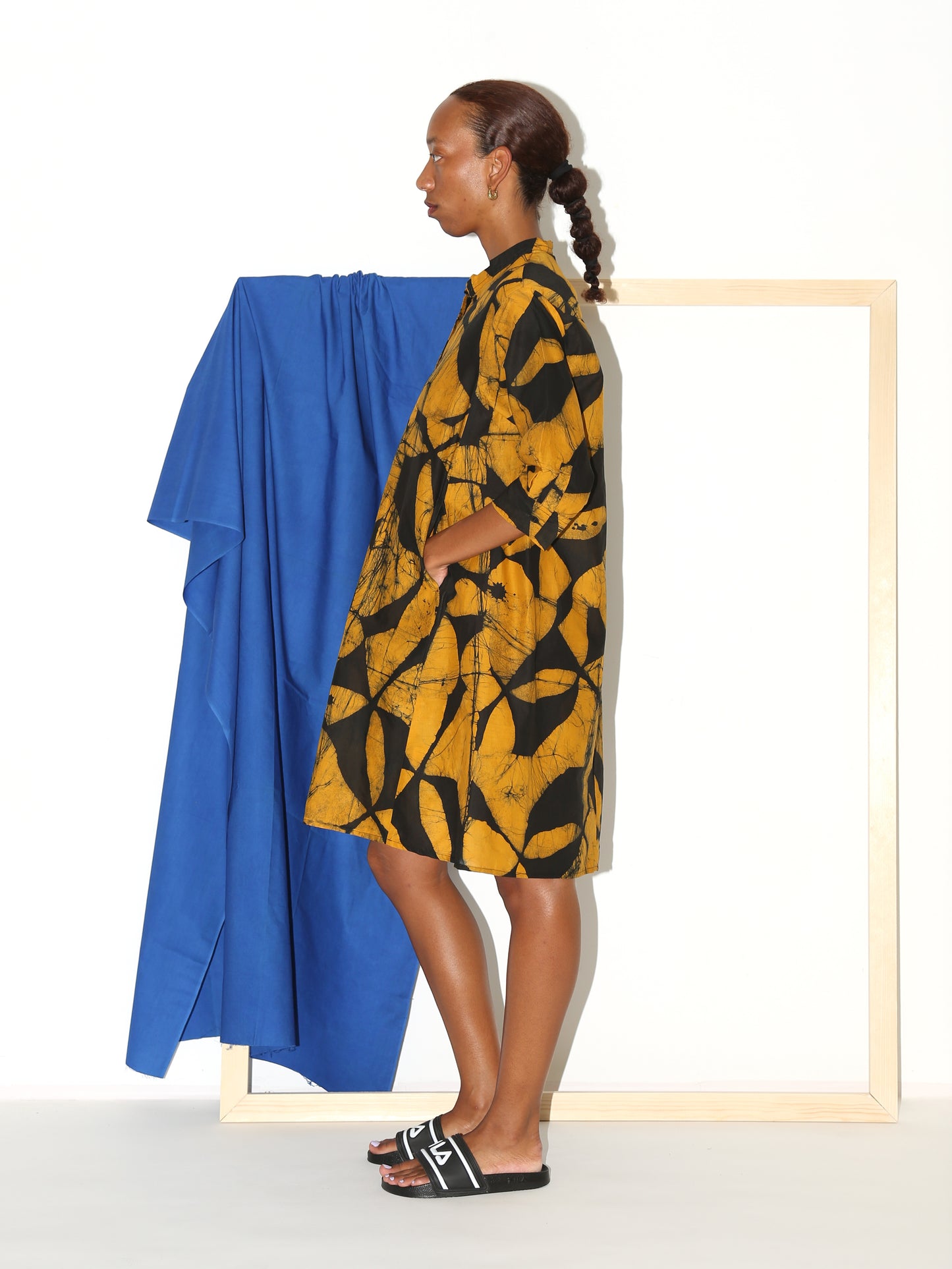 ZOLA Dress / Yellow Plaza