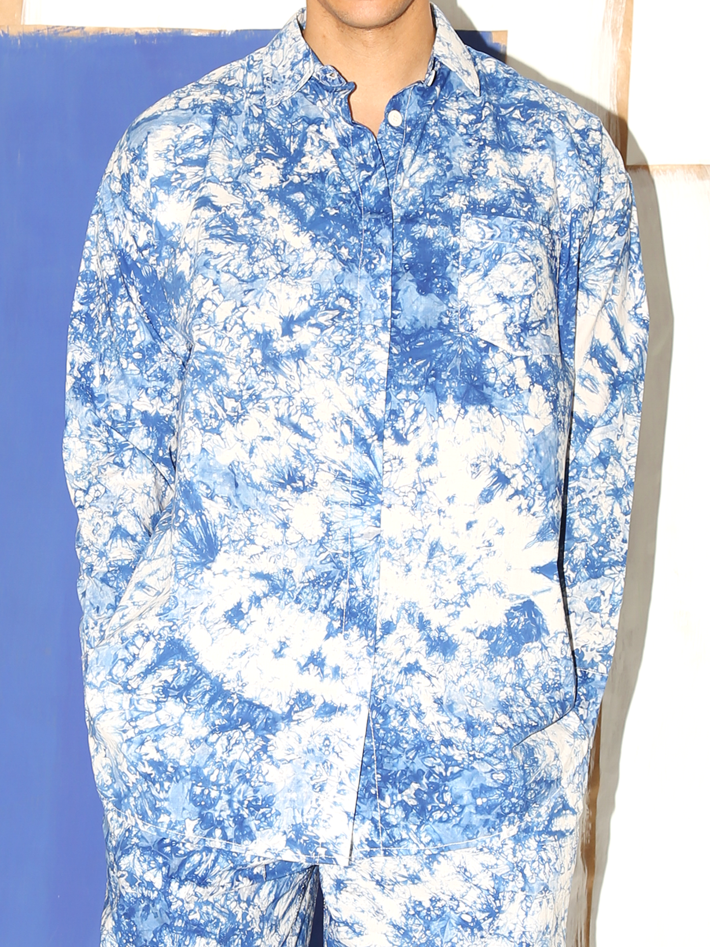TAMALA Shirt / Blue Salad