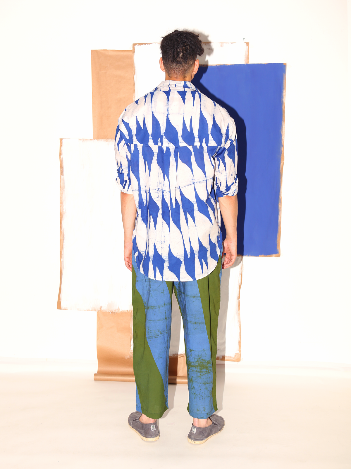 TAMALA Shirt / Blue Flags