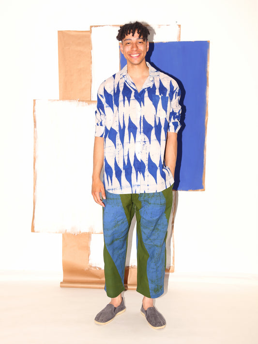TAMALA Shirt / Blue Flags