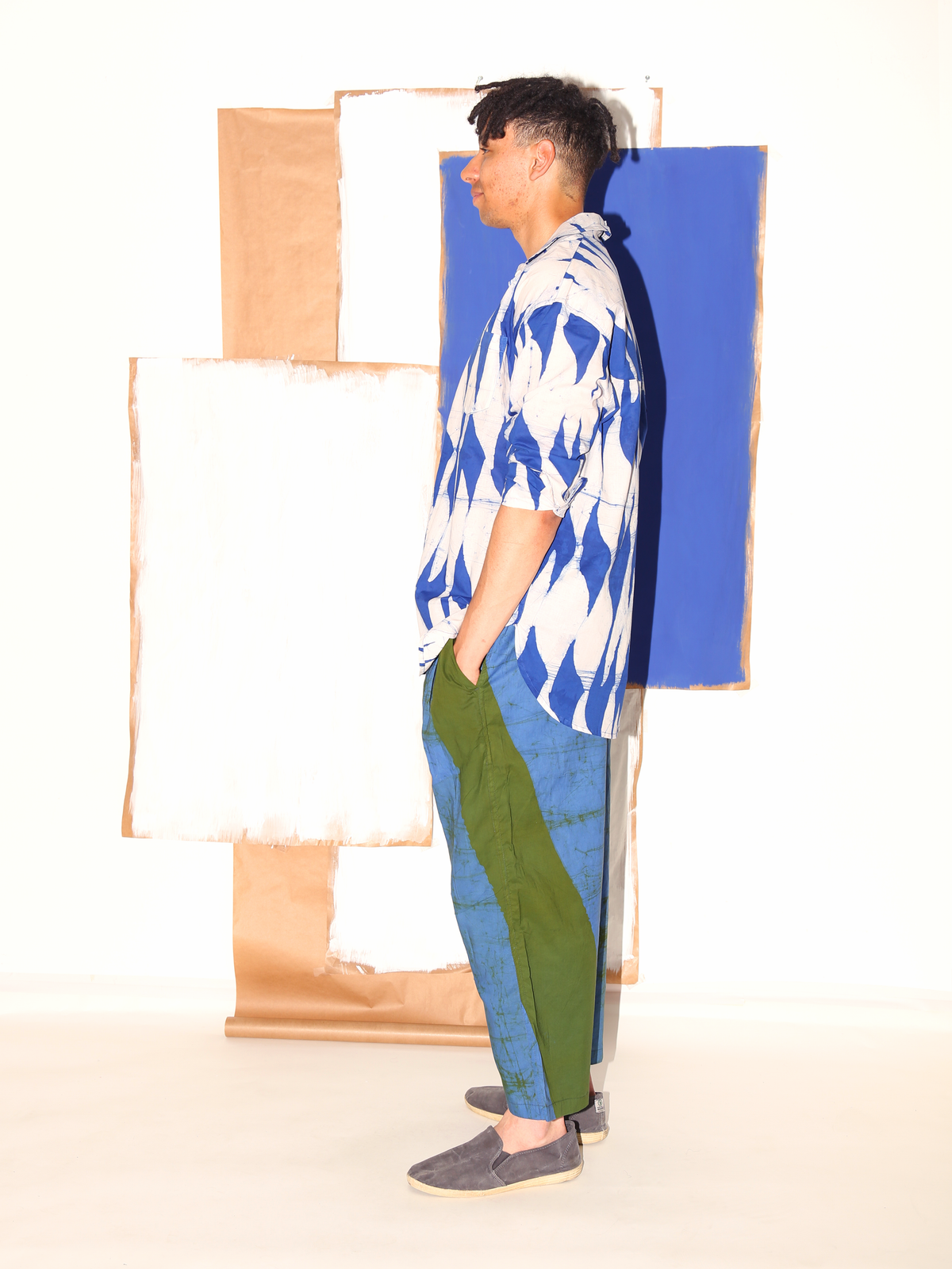 TAMALA Shirt / Blue Flags