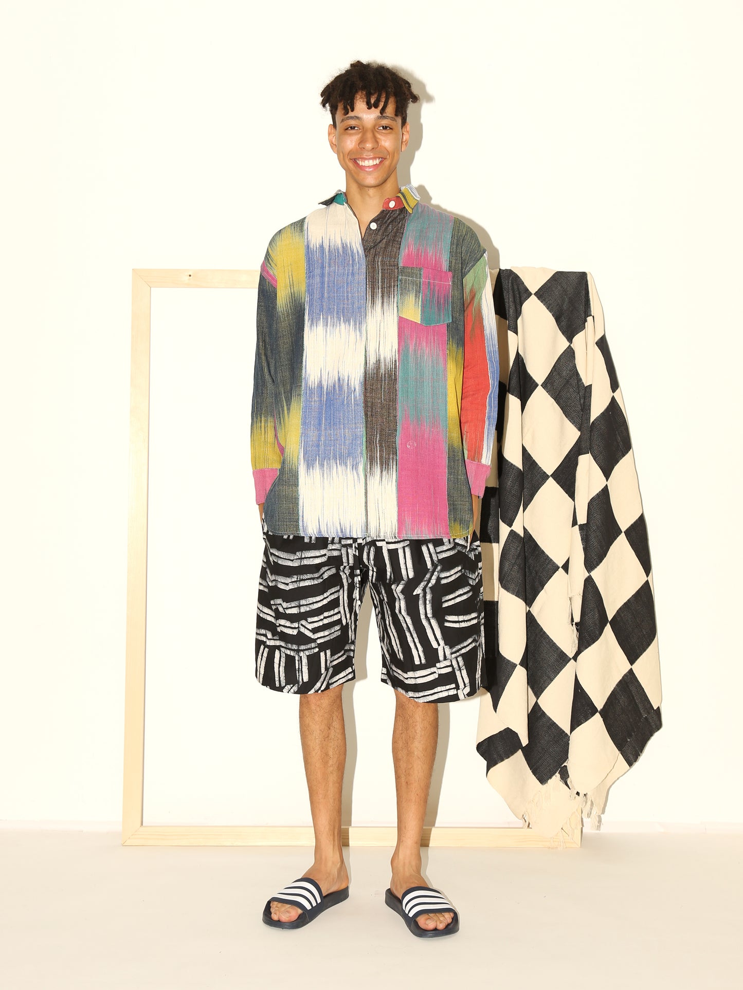 TAMALA Shirt/ Rainbow Ikat
