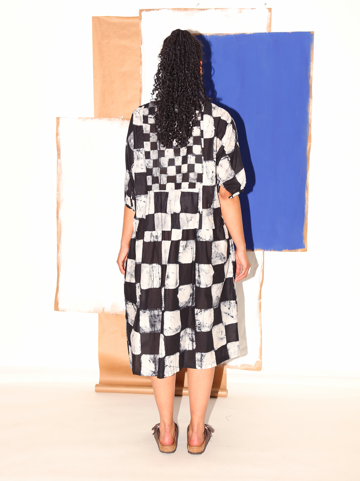 CHIMA Dress / Black Checker