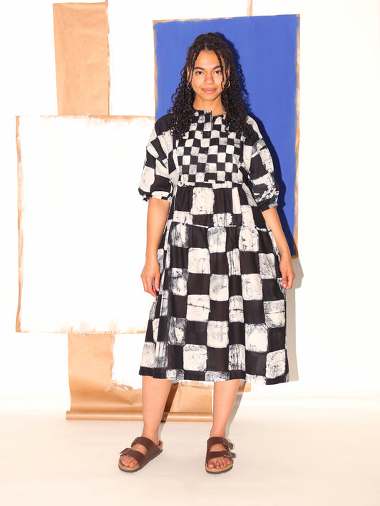 CHIMA Dress / Black Checker