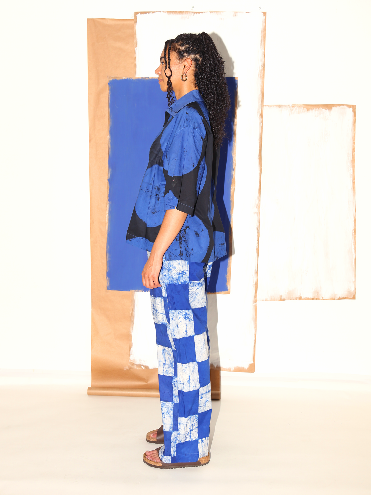 FRANCES Pants/ Blue Checker