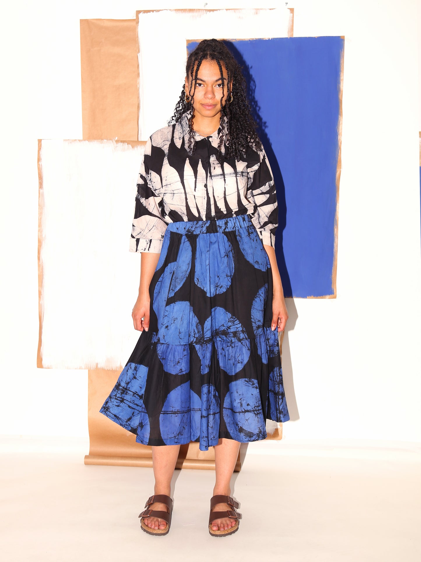 MAKEBA Shirt / Black Flags