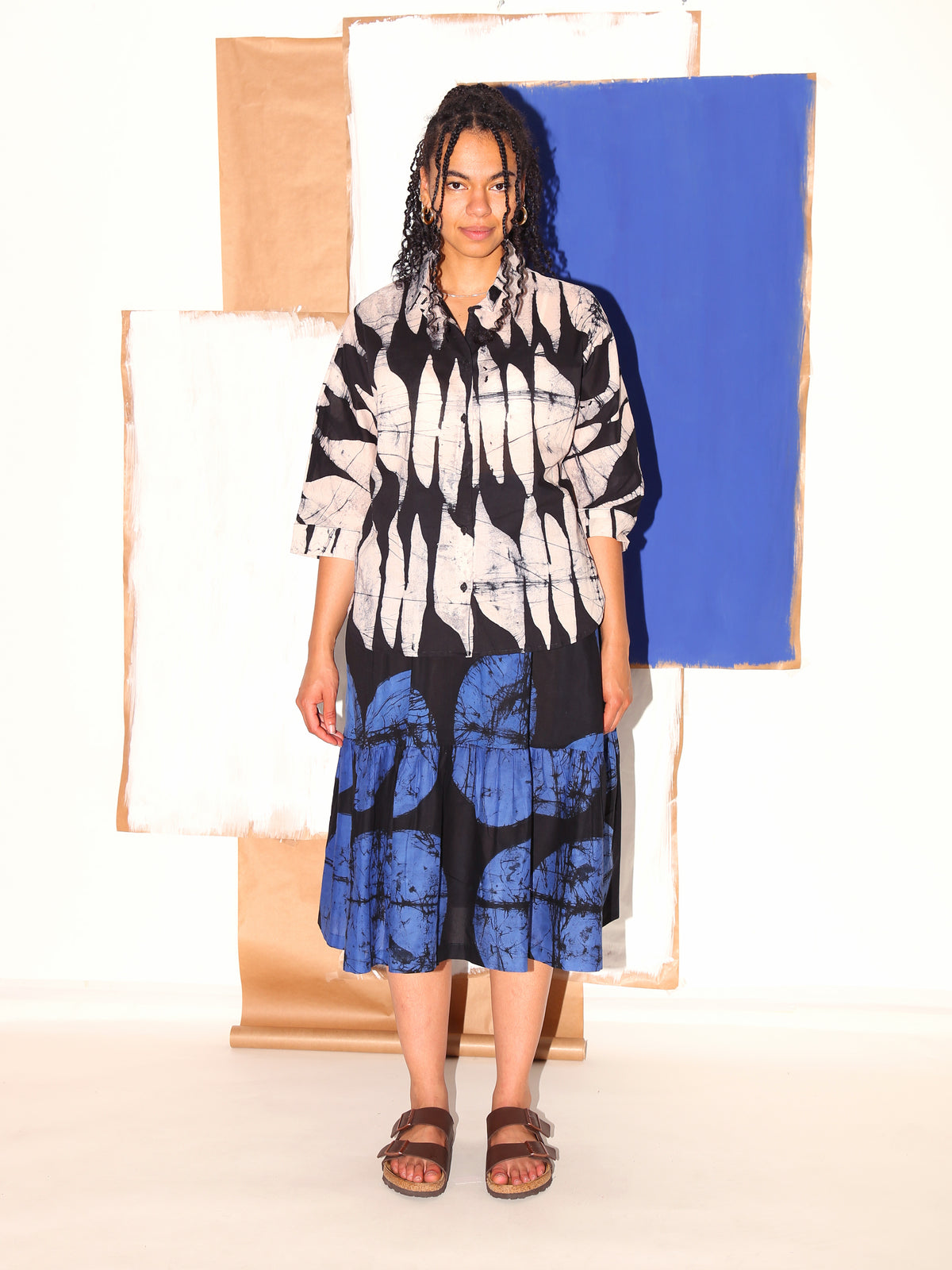MAKEBA Shirt / Black Flags