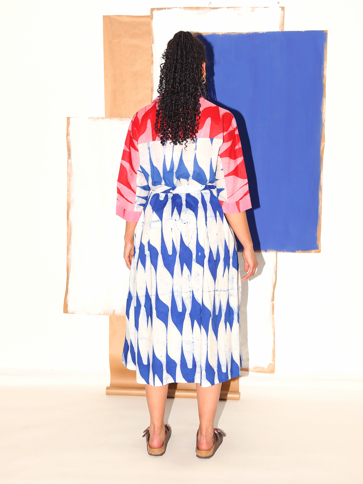 OULA Skirt / Blue Flags