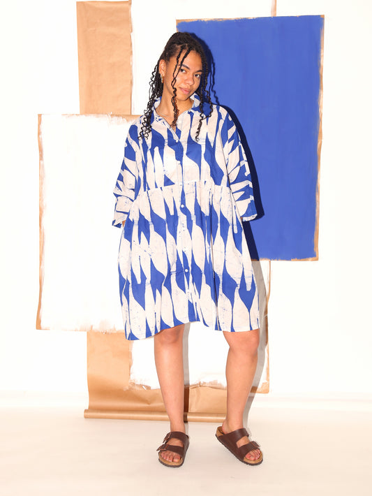 MARLI Dress / Blue Flags