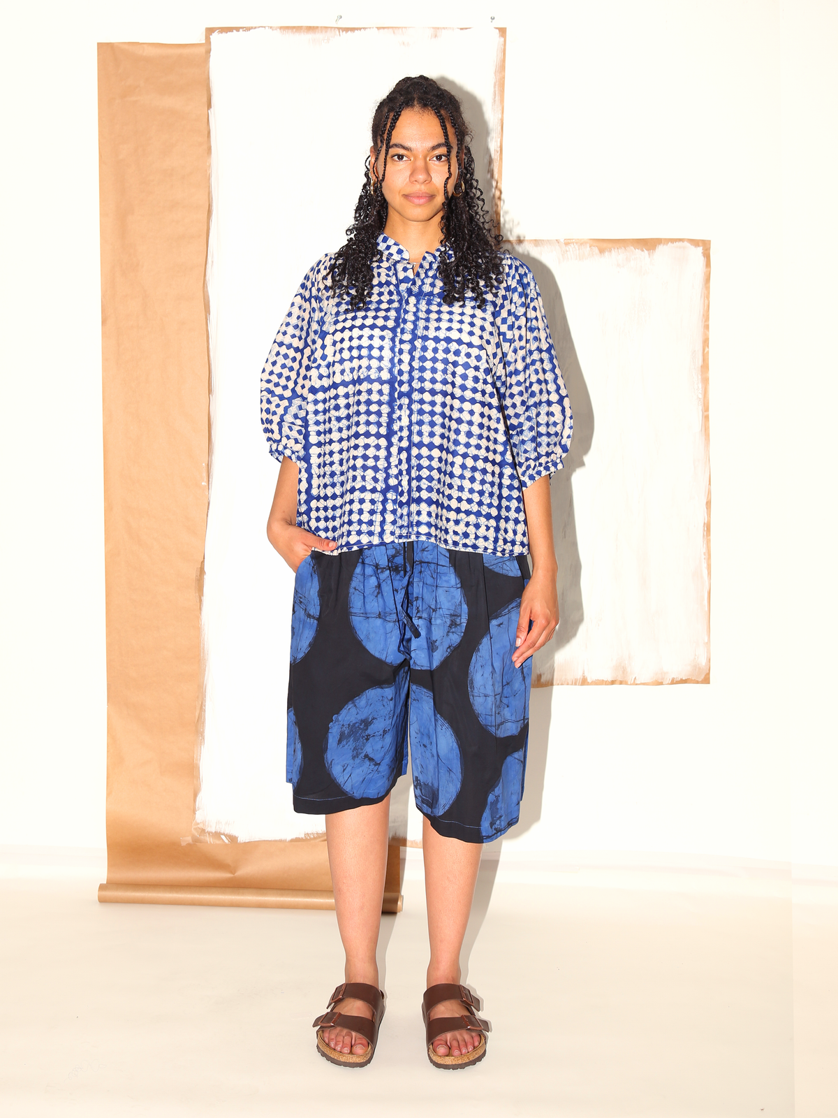 SASA Top / Blue Diamonds