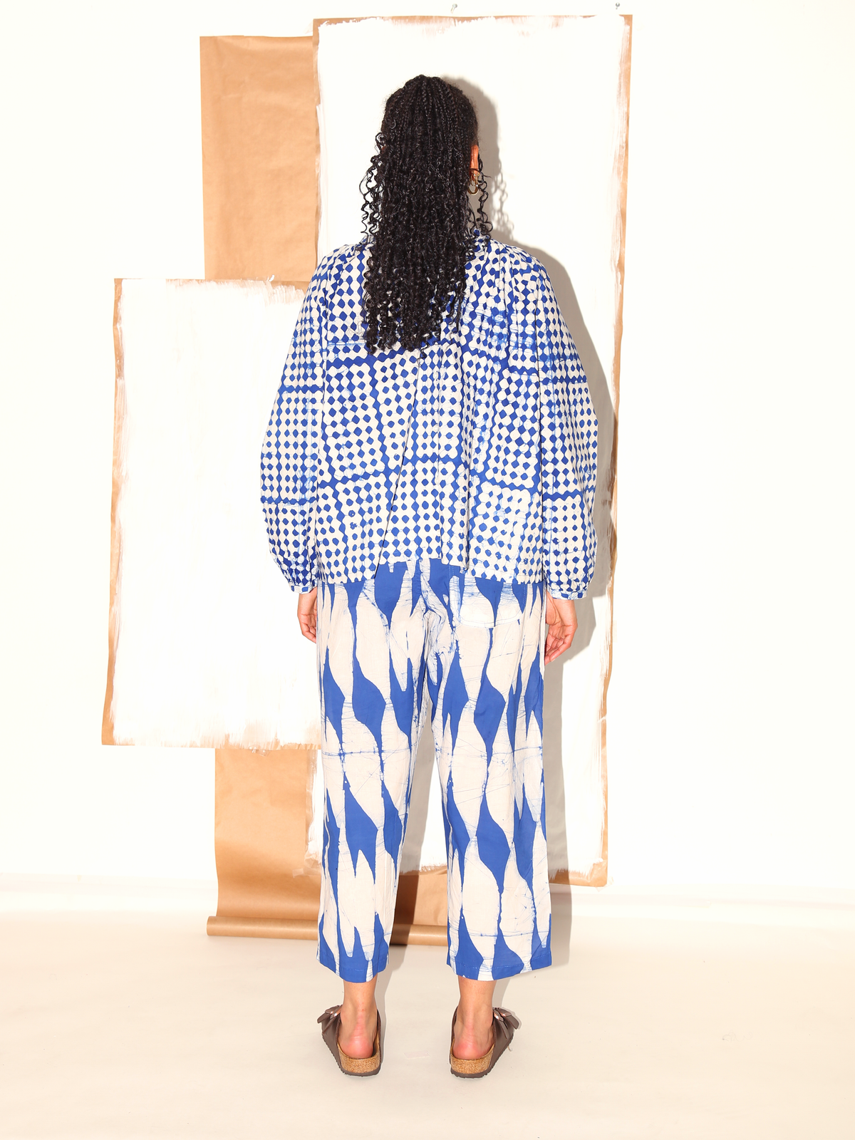 SASA Top / Blue Diamonds