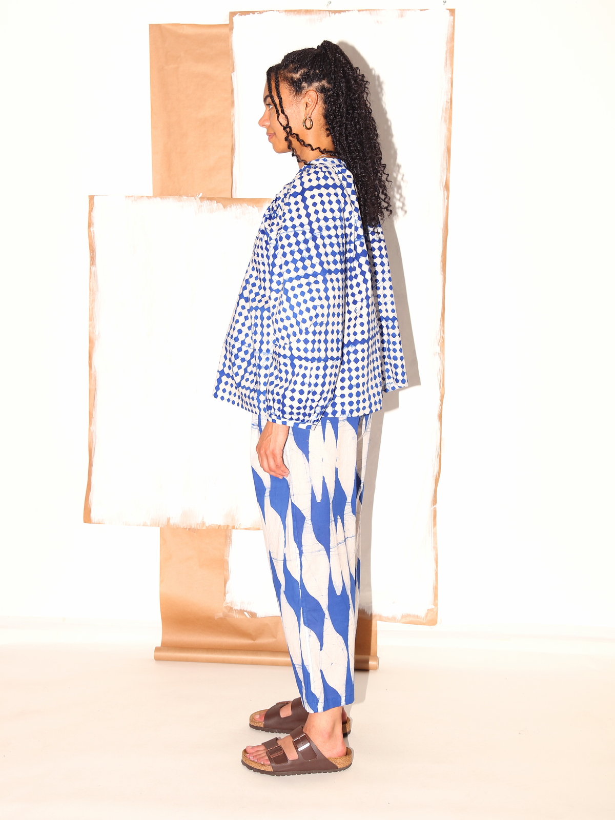 SASA Top / Blue Diamonds