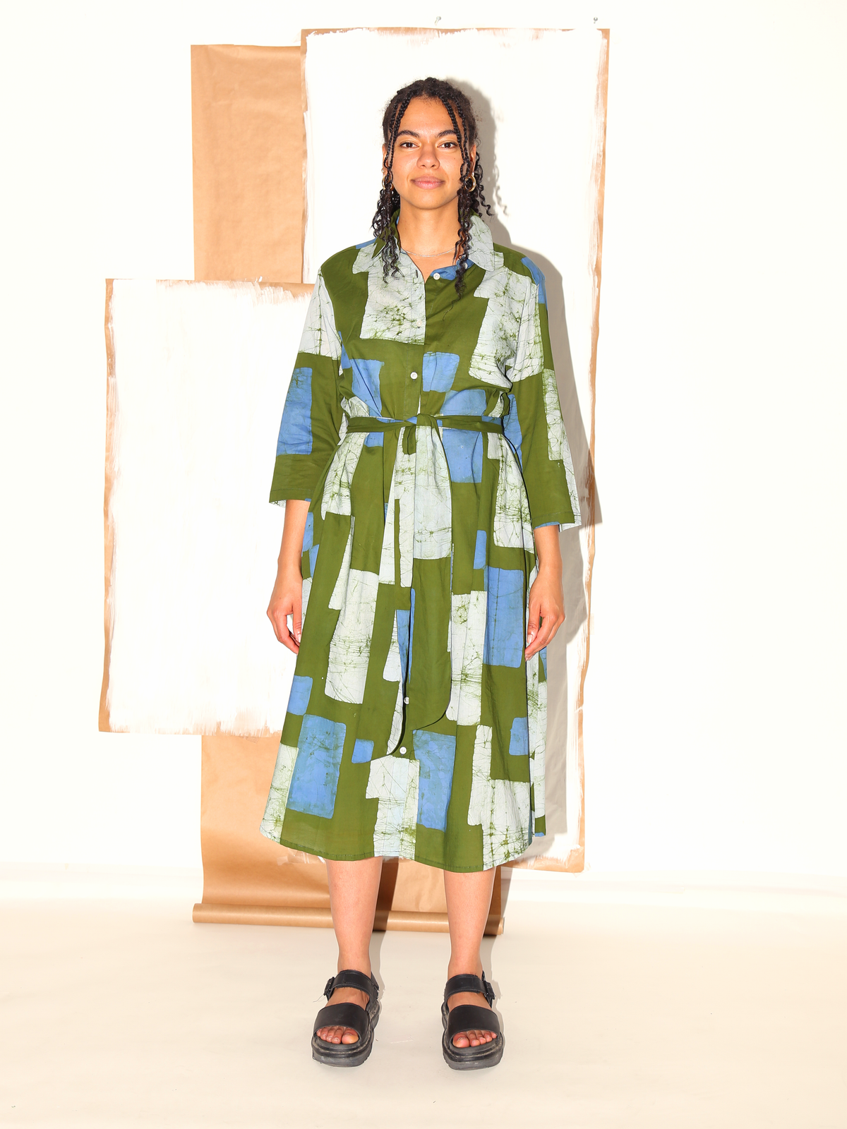 SEYDOU Dress/ Terrain Green