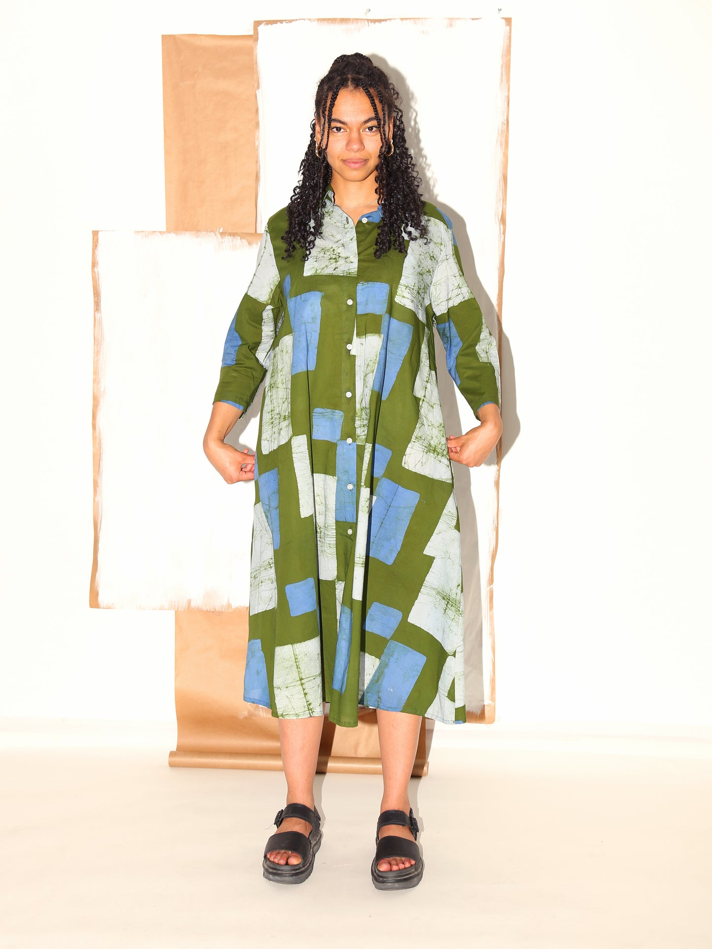 SEYDOU Dress/ Terrain Green