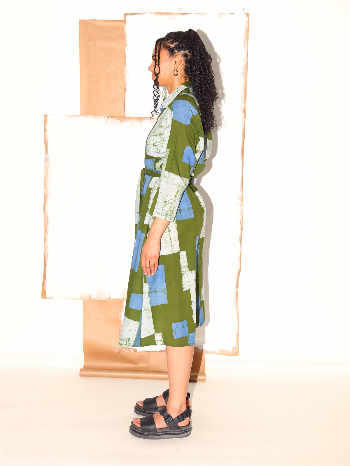 SEYDOU Dress/ Terrain Green