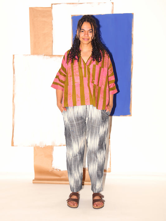 Tali Top / Pink Earth Stripes