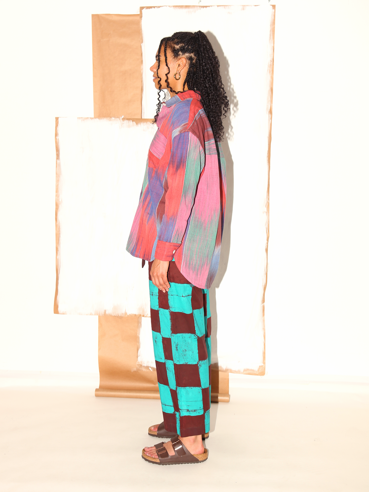 TAMALA Shirt/ Berry Ikat